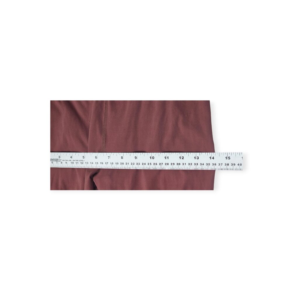 Vuori | Performance Leggings | Women's | Medium | Rust/Brown | Ribbed Waist - Picture 5 of 9